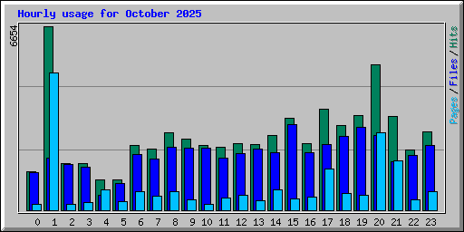 Hourly usage for October 2025