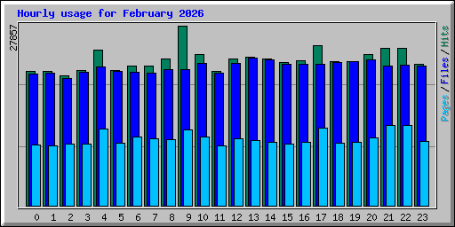 Hourly usage for February 2026